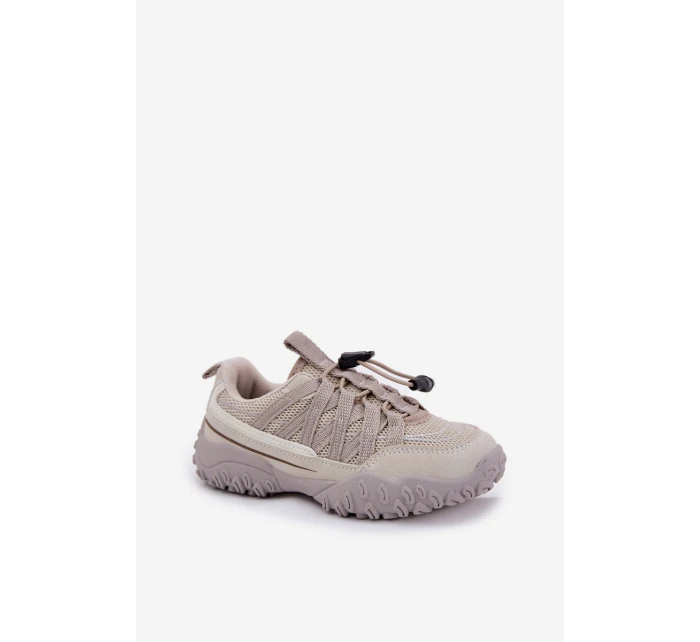 Dětské tenisky se stahováním světle béžové Nanelita