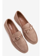 Dámské mokasíny béžové s přezkou Belinae Dámské mokasíny béžové s přezkou Belinae