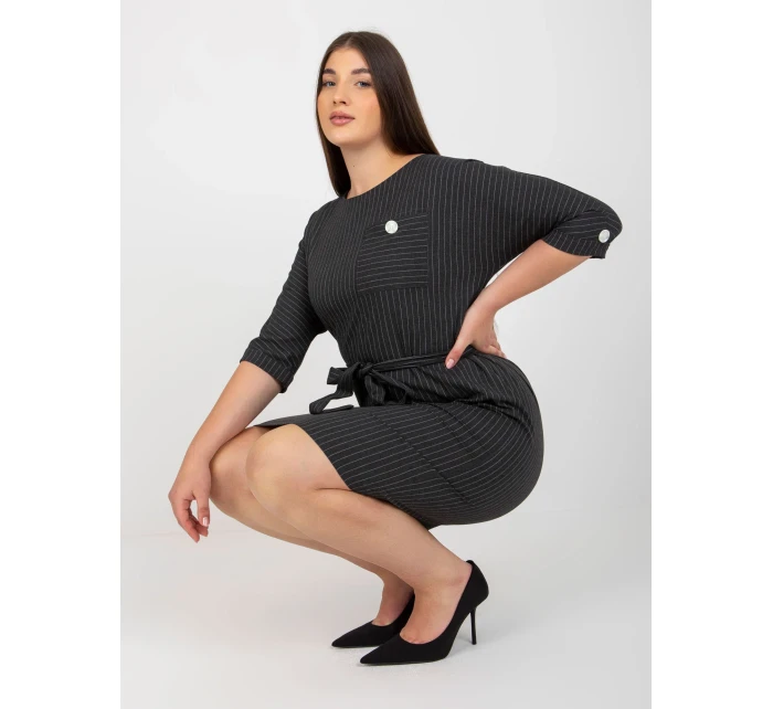 Dámské šaty LK SK 507724 tmavě šedé