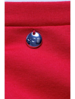 M789 Mini šaty s vycpávkami na ramenou - červené