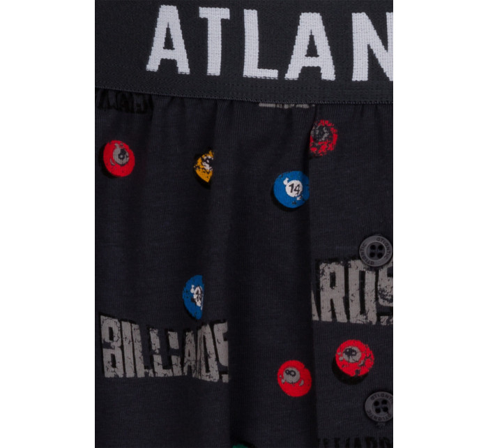 Pánské volné boxerky ATLANTIC 2Pack - tmavě modré/tmavě šedé