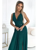 Dámské šaty 490-3 SUSAN zelené - NUMOCO