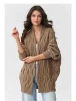 Svetr na zapínání model 217408 Makadamia Svetr na zapínání model 217408 Makadamia