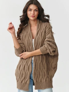 Svetr na zapínání  model 217408 Makadamia