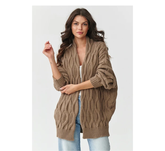 Svetr na zapínání model 217408 Makadamia Svetr na zapínání model 217408 Makadamia