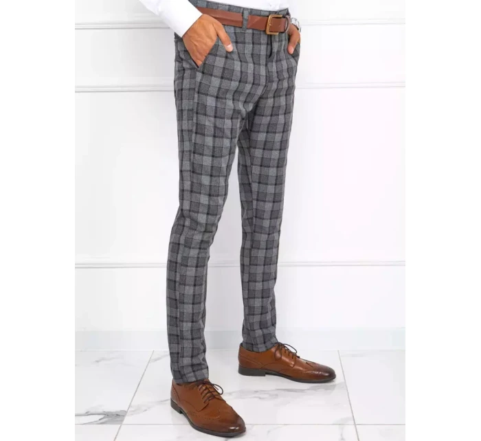 Pánské tmavě šedé kalhoty model 21965093 - Dstreet