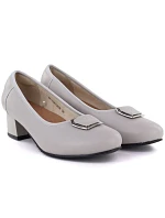 Semišové pantofle na platformě Potocki W WOL105C hnědé