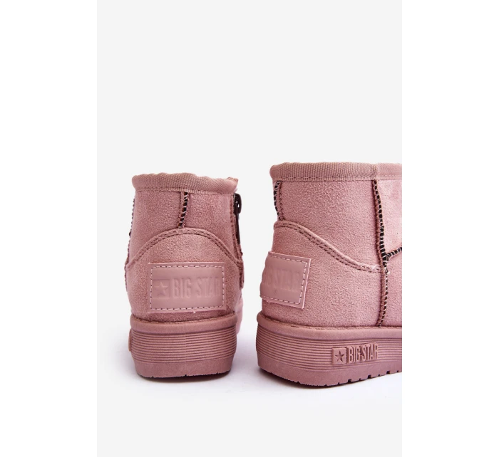 Dívčí Sněhové Boty S Kožešinou S Růžový Betty model 21637269 - Big Star Shoes Dívčí Sněhové Boty S Kožešinou S Růžový Betty model 21637269 - Big Star Shoes