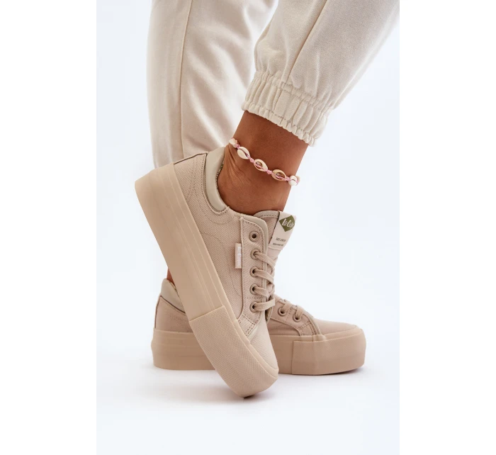Dámské tenisky na platformě model 21650000 béžové - Lee Cooper