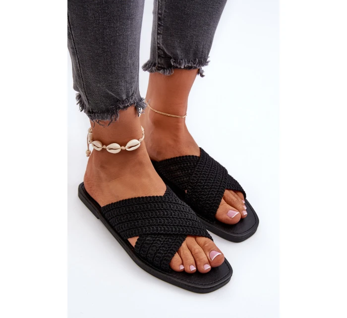 Dámské žabky Big Star model 21653856 černé - Big Star Shoes Dámské žabky Big Star model 21653856 černé - Big Star Shoes