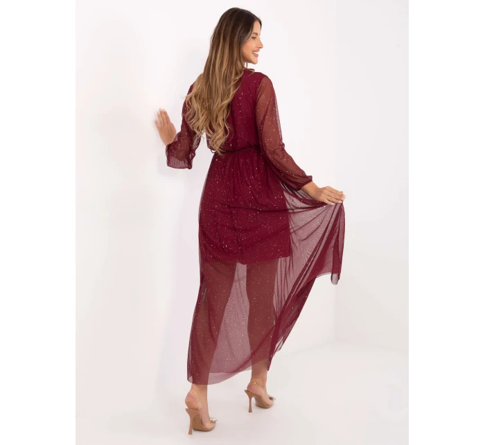 Sukienka IT SK model 21717711 bordowy - FPrice