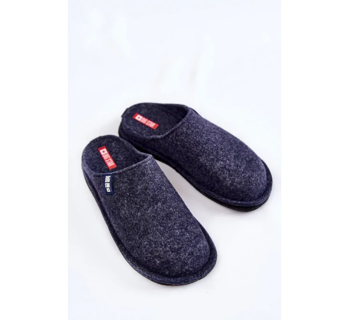 Klasické dámské pantofle Big Star KK276013 Námořnická modrá Klasické dámské pantofle Big Star KK276013 Námořnická modrá