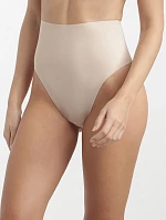 Dámská tanga s vyšším pasem DIM INVISIBLE MID WAIST THONG - DIM - tělová