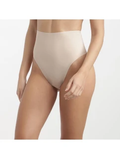 Dámská tanga s vyšším pasem DIM INVISIBLE MID WAIST THONG - DIM - tělová