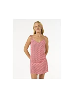 Šaty RIP CURL Cala Mayor Mini Tie Dress, červené Šaty RIP CURL Cala Mayor Mini Tie Dress, červené
