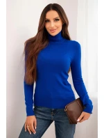 Dámský svetr z viskózy s rolákem a dlouhým rukávem model 21718735 - K-Fashion Dámský svetr z viskózy s rolákem a dlouhým rukávem model 21718735 - K-Fashion