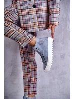 Dámské Kožené Teplé Tenisky Big Star EE274115 Světle Modré Dámské Kožené Teplé Tenisky Big Star EE274115 Světle Modré