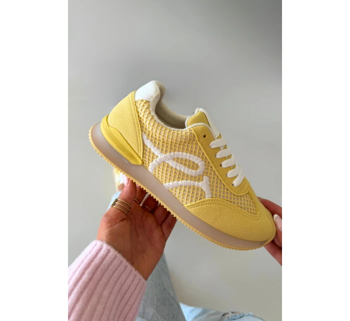 Sneakers Dámské Sportovní Žluté model 21919377 - Boto