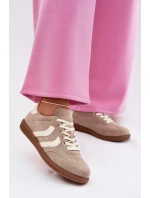 Dámské tenisky z eko semiše tmavě béžové Jesavella Dámské tenisky z eko semiše tmavě béžové Jesavella