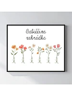 Personalizovaný magický fotoobraz v rámu - 40x50 - květinová zahrádka Personalizovaný magický fotoobraz v rámu - 40x50 - květinová zahrádka