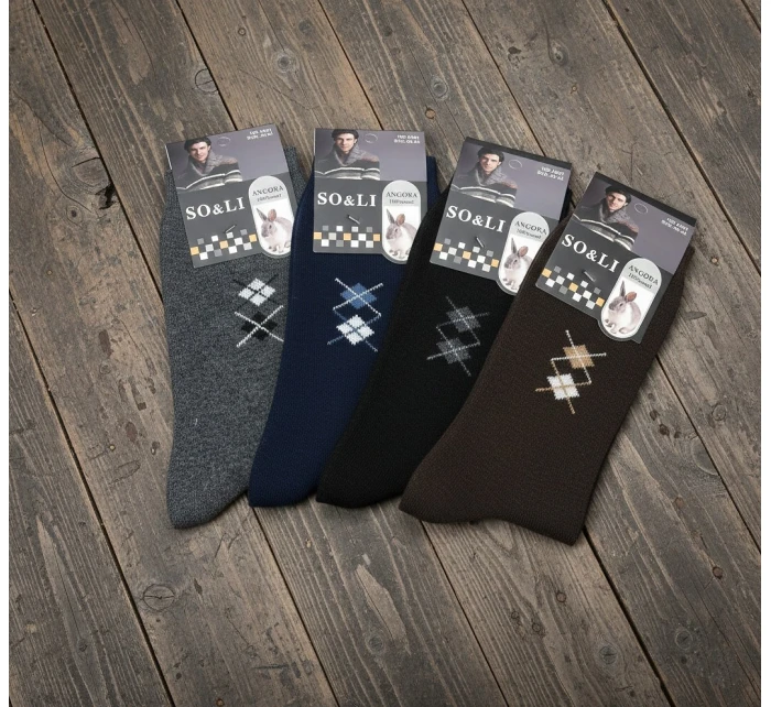 001 Angora model 21803385 pánské ponožky 3946 - WiK 001 Angora model 21803385 pánské ponožky 3946 - WiK