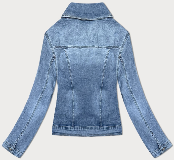 Jednoduchá světle modrá dámská džínová bunda (DL2245L)