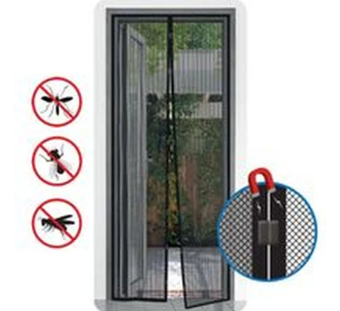 LAMELOVÁ MOSKYTIÉRA 100X220 CM SE ZAPÍNÁNÍM NA MAGNETY