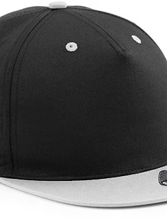 Beechfield B 610C 5 panelová Snapback kontrastní kšiltovka 53.610C black/grey