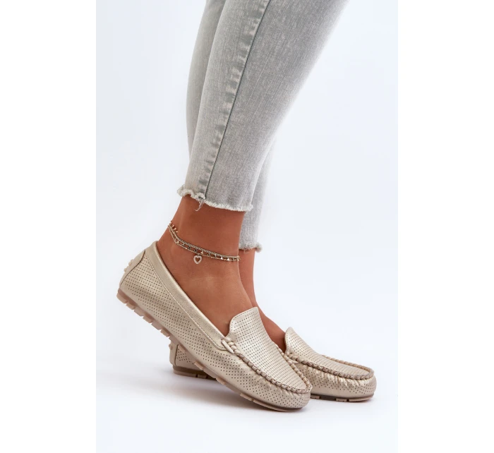 Dámské mokasíny Zlaté model 21653948 - Boto