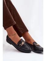 Dámské mokasíny s ozdobným detailem černé Rosynne Dámské mokasíny s ozdobným detailem černé Rosynne