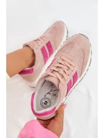 Dámské tenisky z přírodního semiše růžové model 22013945 - EVENTO