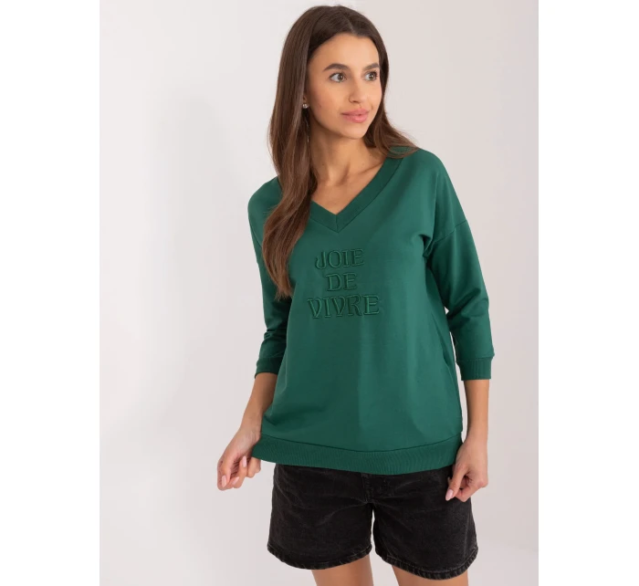 Bluzka RV BZ model 20148722 ciemny zielony - FPrice Bluzka RV BZ model 20148722 ciemny zielony - FPrice