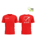 Pánské/chlapecké sportovní triko GIVOVA Cubo Cotton červené