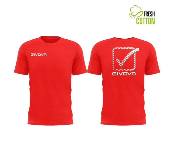 Pánské/chlapecké sportovní triko GIVOVA Cubo Cotton červené