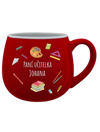 Personalizovaný keramický buclatý hrneček pro paní učitelku/pana učitele (pomůcky) Personalizovaný keramický buclatý hrneček pro paní učitelku/pana učitele (pomůcky)
