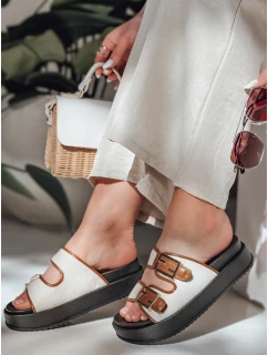 Dámské žabky FLATSTEP camel FashionStreet ZY0895