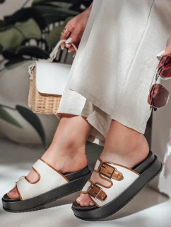 Dámské žabky FLATSTEP camel FashionStreet ZY0895