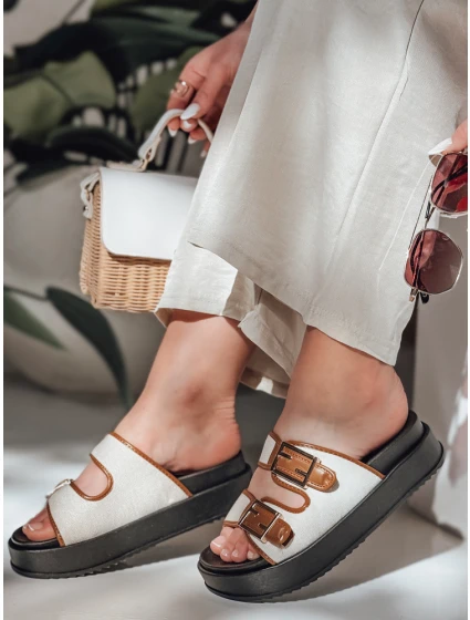 Dámské žabky FLATSTEP camel FashionStreet ZY0895 Dámské žabky FLATSTEP camel FashionStreet ZY0895