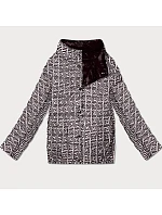 Lekko ocieplana dwustronna kurtka do bioder Goodlookin ciemny fiolet (P21-7213/7212-295)