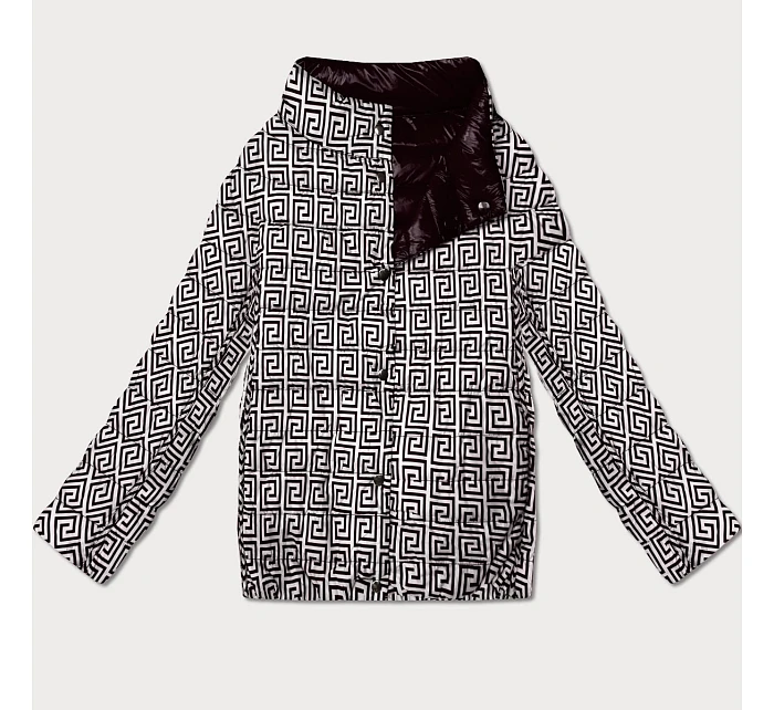 Lekko ocieplana dwustronna kurtka do bioder Goodlookin ciemny fiolet (P21-7213/7212-295)