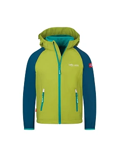 Trollkids Rondane Zip Off XT Softshellová bunda pear green/madeira blue/sea green (819-360)
