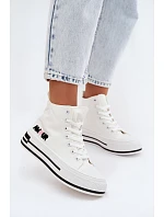 Dámské vysoké tenisky na platformě bílé model 22107436 - Boto