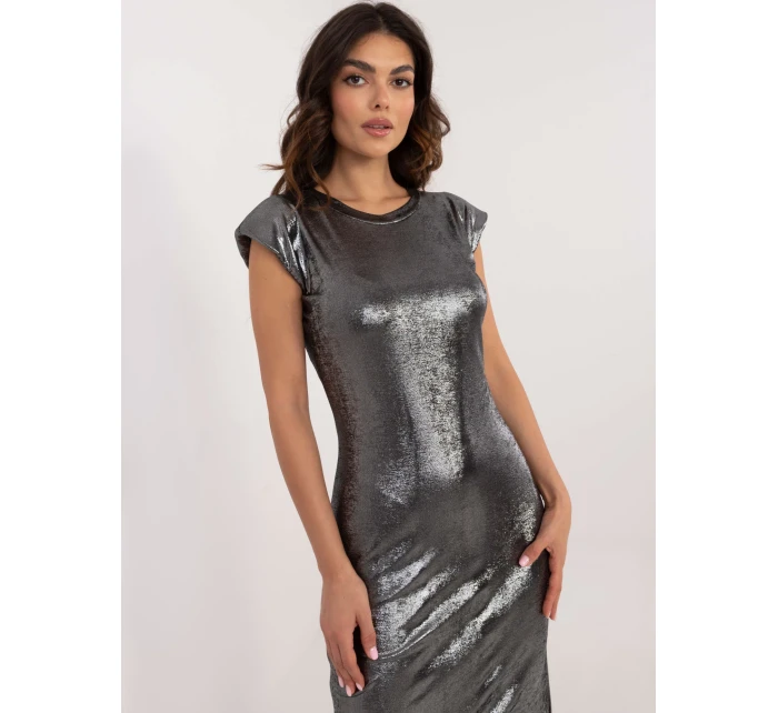 Šaty DHJ SK 18176.99 stříbrná Šaty DHJ SK 18176.99 stříbrná