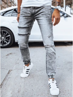 Pánské džínové kalhoty jogger šedé FashionStreet UX4039