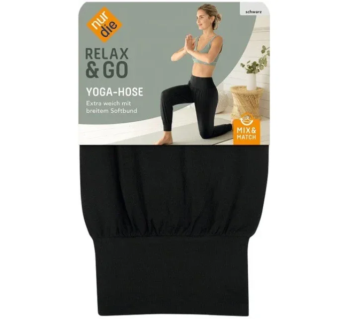 Dámské volnočasové kalhoty na jógu model 19642484 PANTS  černá - NUR DIE