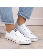 W model 22018124 bílé prolamované nízké tenisky - Big Star W model 22018124 bílé prolamované nízké tenisky - Big Star