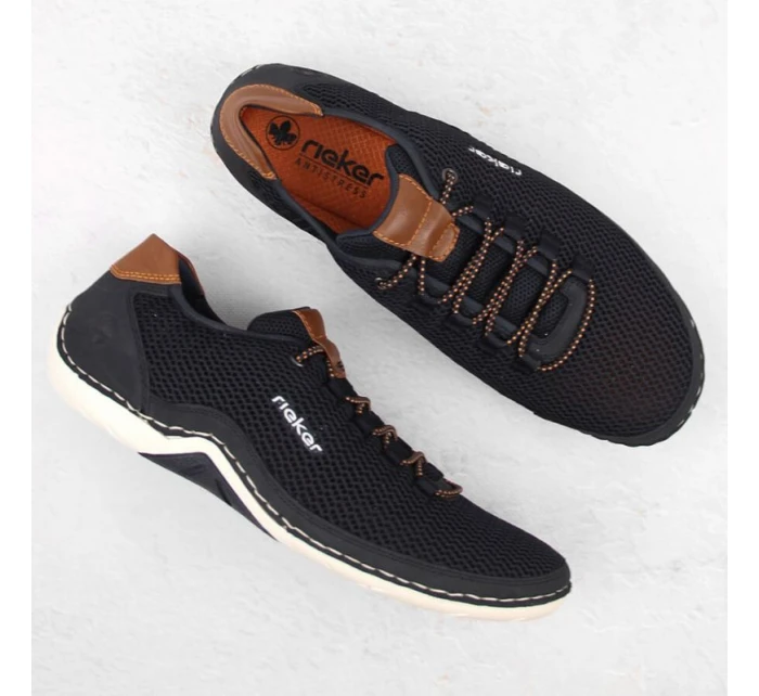 Pohodlné polobotky Rieker M RKR666 navy blue