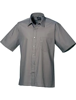 PR 202 Popelínová košile s krátkým rukávem model 22475714 dark grey - Premier PR 202 Popelínová košile s krátkým rukávem model 22475714 dark grey - Premier