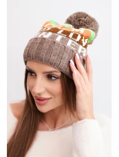 Fleecová čepice Marta K231 ecru