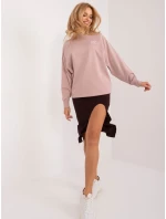 Mikina D10088BC02656A tmavě růžová Mikina D10088BC02656A tmavě růžová